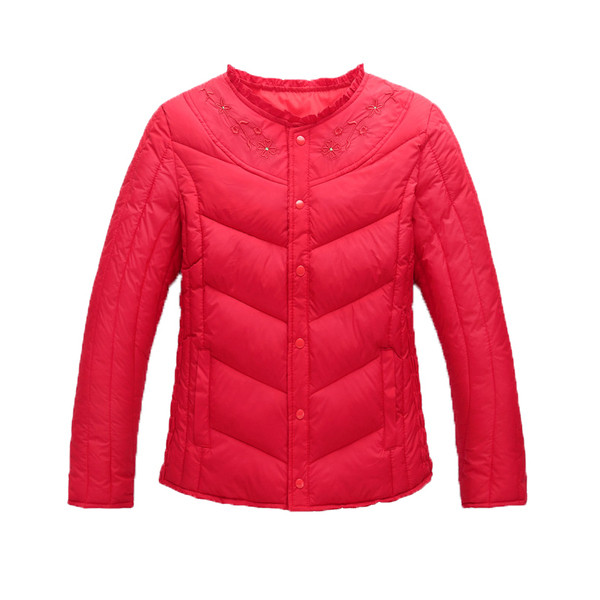 Γυναικείο σακάκι με κεντήματα και O-κολάρο σε διάφορα χρώματα