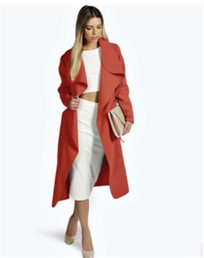 Stílusos női kabát hosszú modell több színben