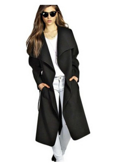 Stílusos női kabát hosszú modell több színben