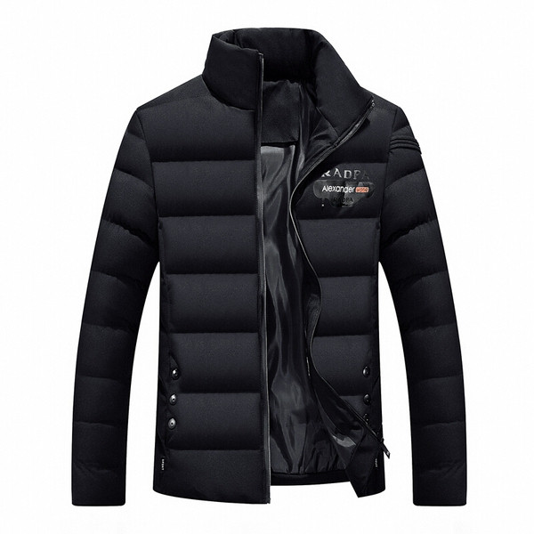 Modern férfi kabát kapucnis három színben