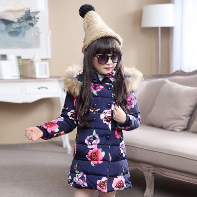 Geaca de iarna pentru copii pentru fete in roz si albastru