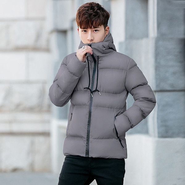 Modern férfi kabát kapucnis négy színben