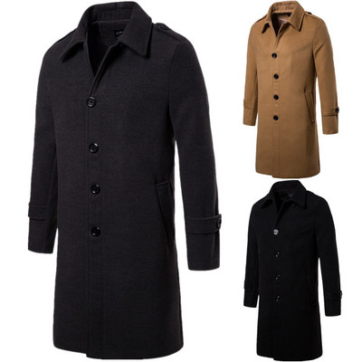 Стилно мъжко палто в три цвята
