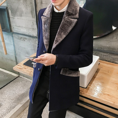 Palton elegant pentru bărbați cu căptușeală moale în trei culori