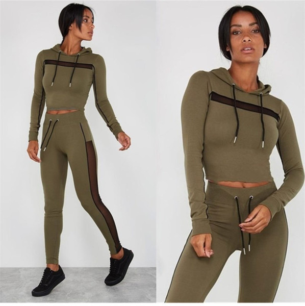 Női sport szett pulóverrel és leggingssel, három színben