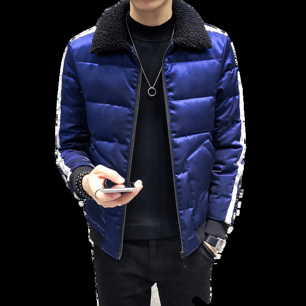 Modern férfi kabát puha béléssel, három színben