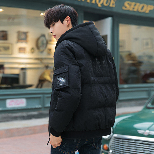 Модерно мъжко яке за есента и зимата в червен, черен и сив цвят