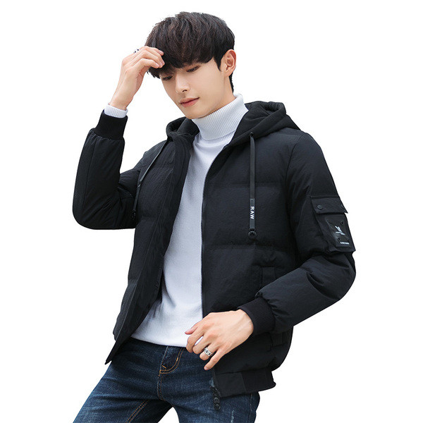 Модерно мъжко яке за есента и зимата в червен, черен и сив цвят