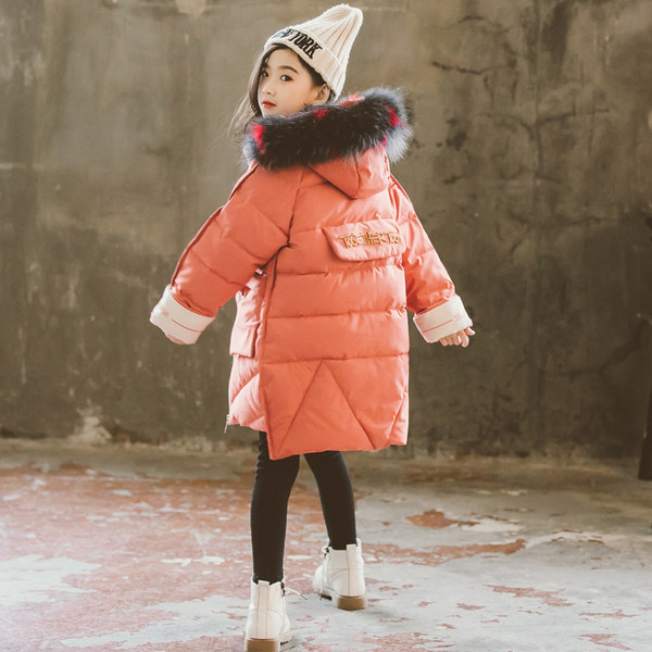 Geaca actuala pentru copii pentru fete - model lat