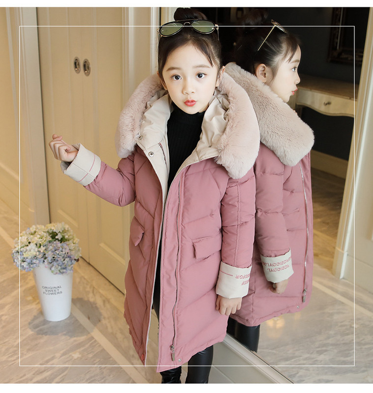 Stílusos gyermek hosszú kabát lányoknak két színben