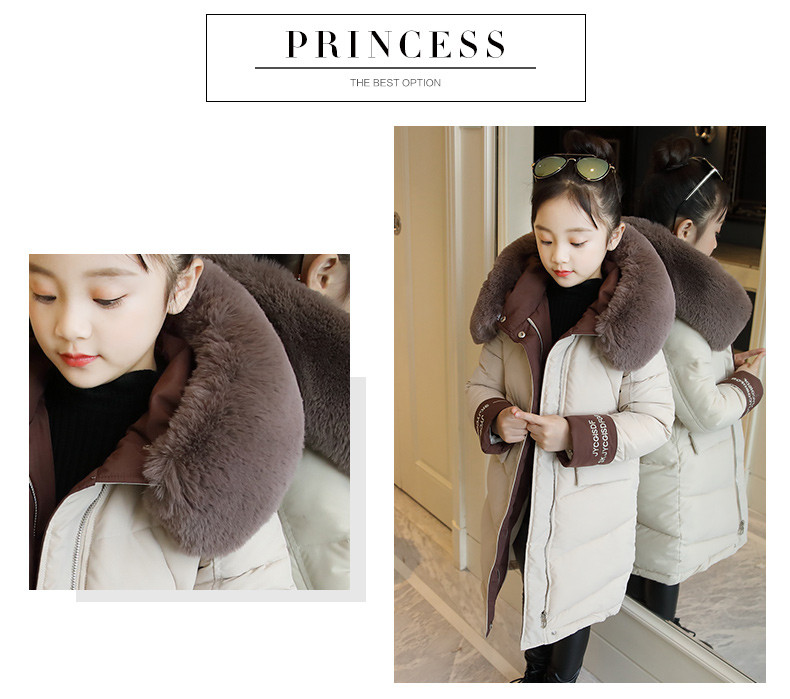 Stílusos gyermek hosszú kabát lányoknak két színben