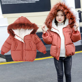 Stílusos gyerek kabát lányoknak több színben pehelyes