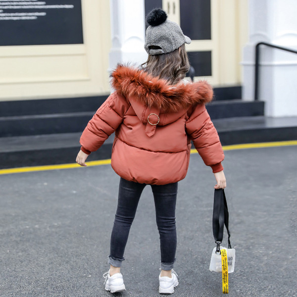 Stílusos gyerek kabát lányoknak több színben pehelyes