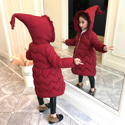 Stílusos gyerek hosszú kabát kapucnival több színben