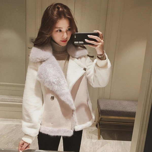 Palton scurt de dama cu captuseala moale in doua culori