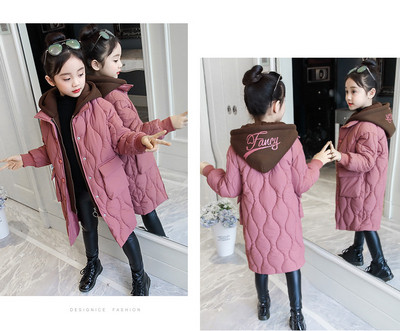 Modern gyerekkabát lányoknak három színben