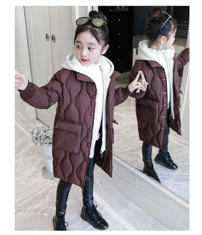 Modern gyerekkabát lányoknak három színben