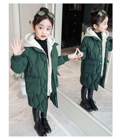 Modern gyerekkabát lányoknak három színben