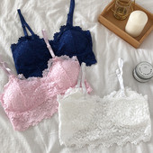 Sutien de dama din dantela cu bretele in trei culori