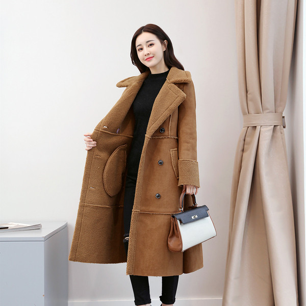 Puha női kabát hosszú modell három színben