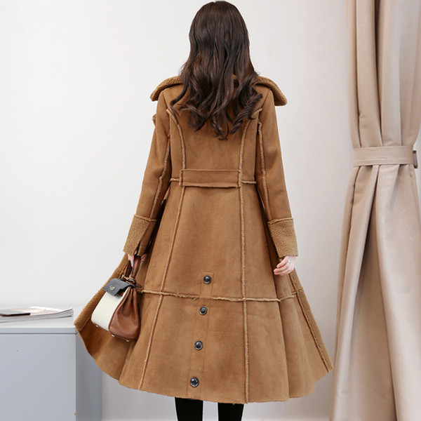 Puha női kabát hosszú modell három színben