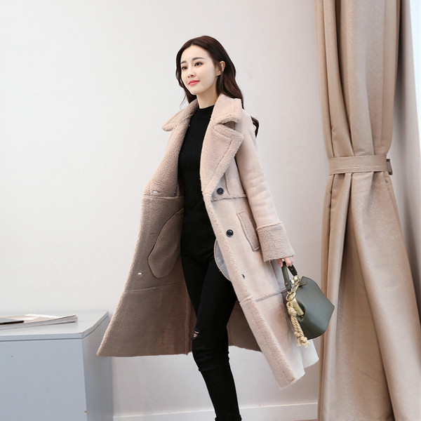 Puha női kabát hosszú modell három színben