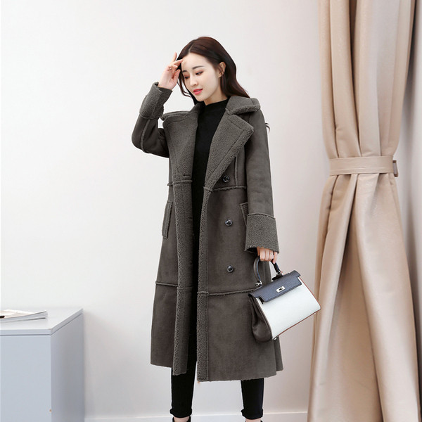 Puha női kabát hosszú modell három színben