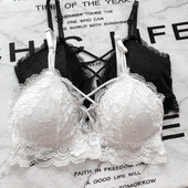 Női csipke melltartó fehér és fekete színben