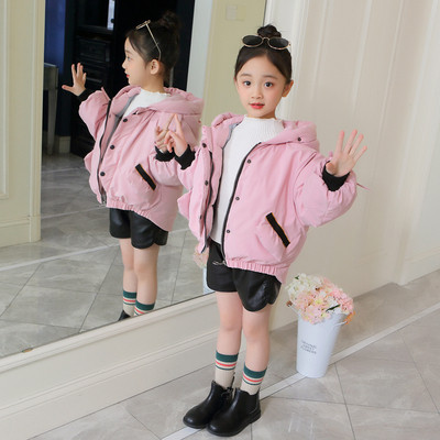 Детско модерно късо яке за момичета в няколко цвята
