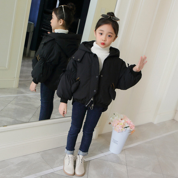 Geaca scurta moderna pentru fete pentru copii in mai multe culori