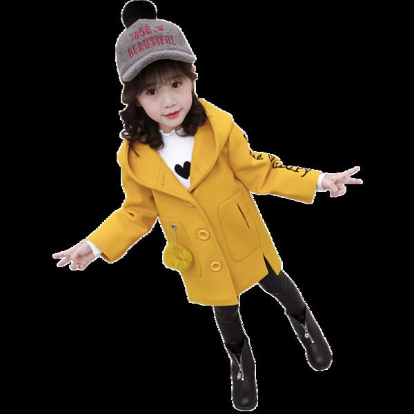 Modern gyerekkabát lányoknak három színben