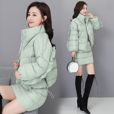 Női téli szett több színben, beleértve a kabátot és a szoknyát