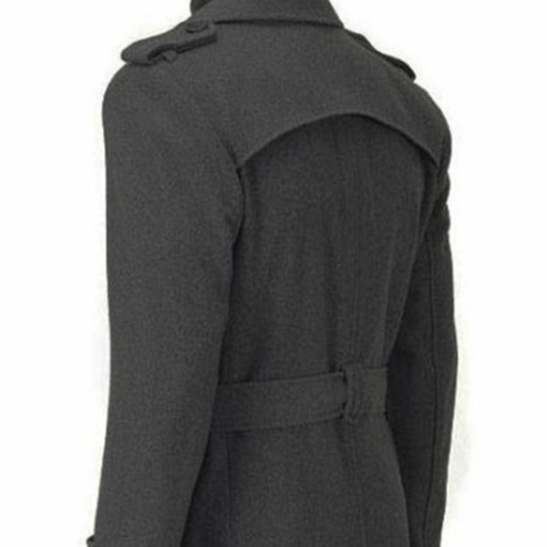 Elegáns férfi kabát fekete és szürke színben