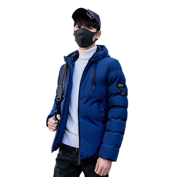 Modern férfi téli kabát kapucnival több színben