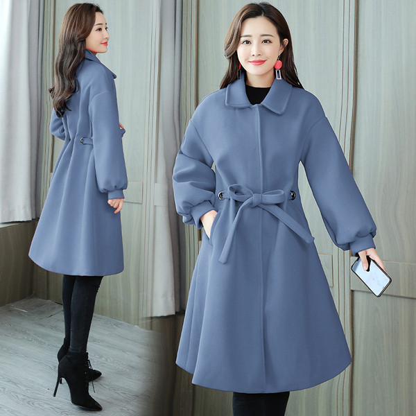 Női kabát övvel több színben - szabású modell