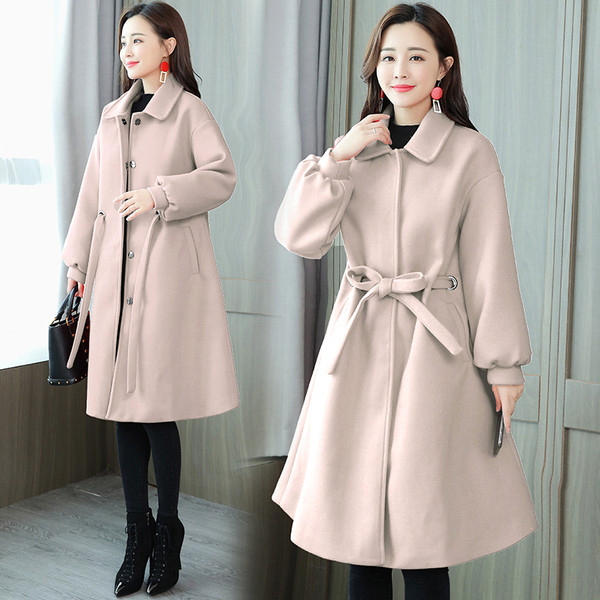 Női kabát övvel több színben - szabású modell