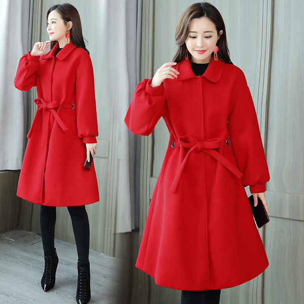 Női kabát övvel több színben - szabású modell