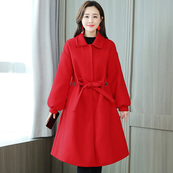 Női kabát övvel több színben - szabású modell