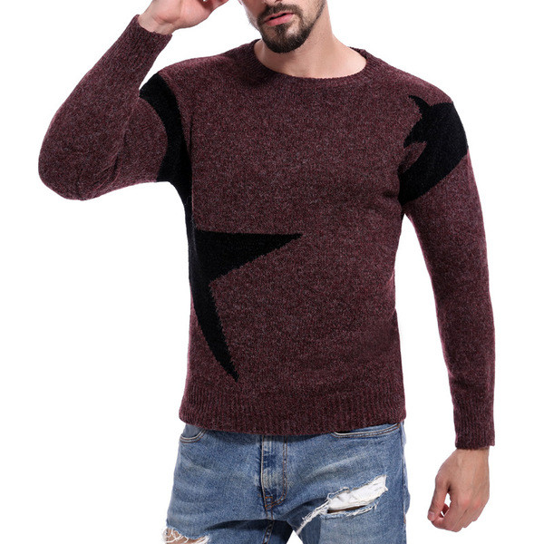Egyedi téli férfi pulóver négy színben