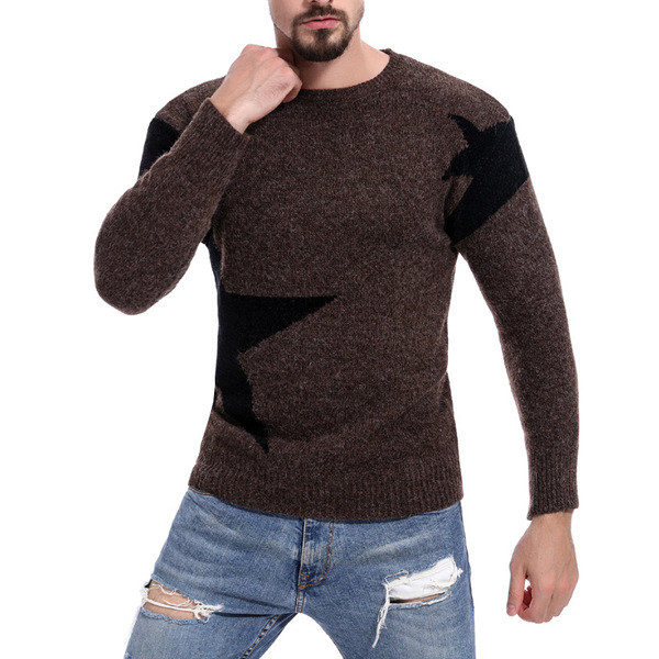 Egyedi téli férfi pulóver négy színben
