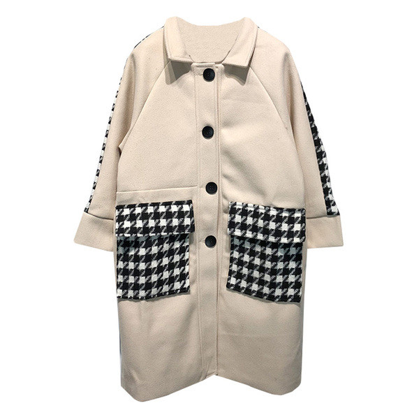 Új női kabát nagy zsebekkel, két színben