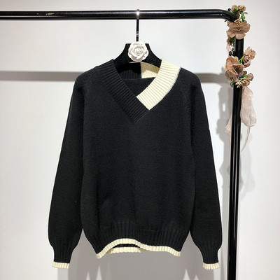 Puha női pulóver V-nyakkal, három színben