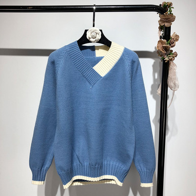 Puha női pulóver V-nyakkal, három színben