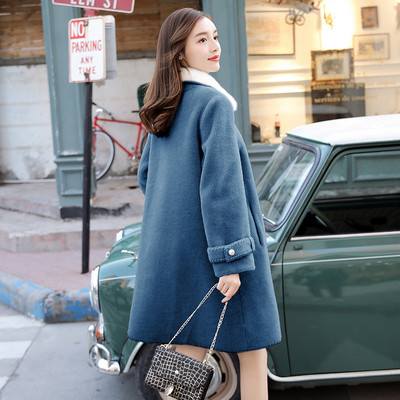 Puha női kabát pehelygallérral, három színben