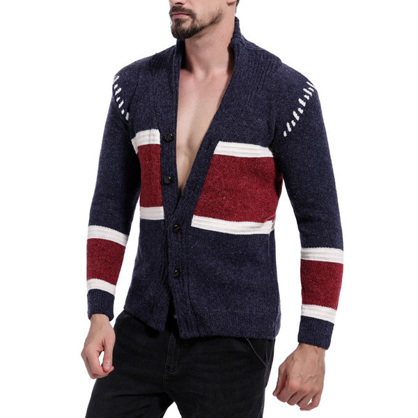 Alkalmi férfi vastag mellény két színben gombokkal