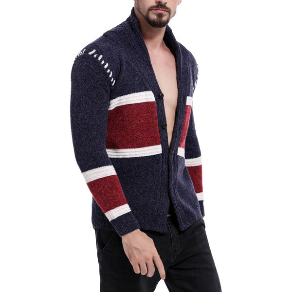 Alkalmi férfi vastag mellény két színben gombokkal