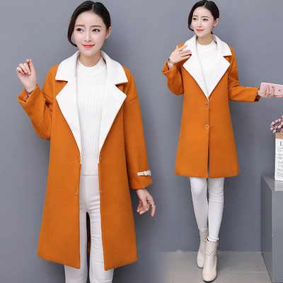 Stílusos női kabát hosszú modell, ujja díszítésével, három színben