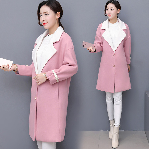 Stílusos női kabát hosszú modell, ujja díszítésével, három színben