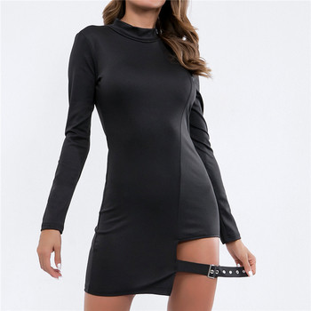 Női hosszú ujjú fekete ruha