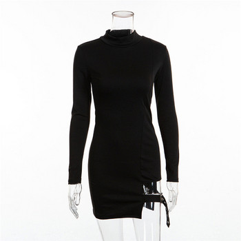 Női hosszú ujjú fekete ruha